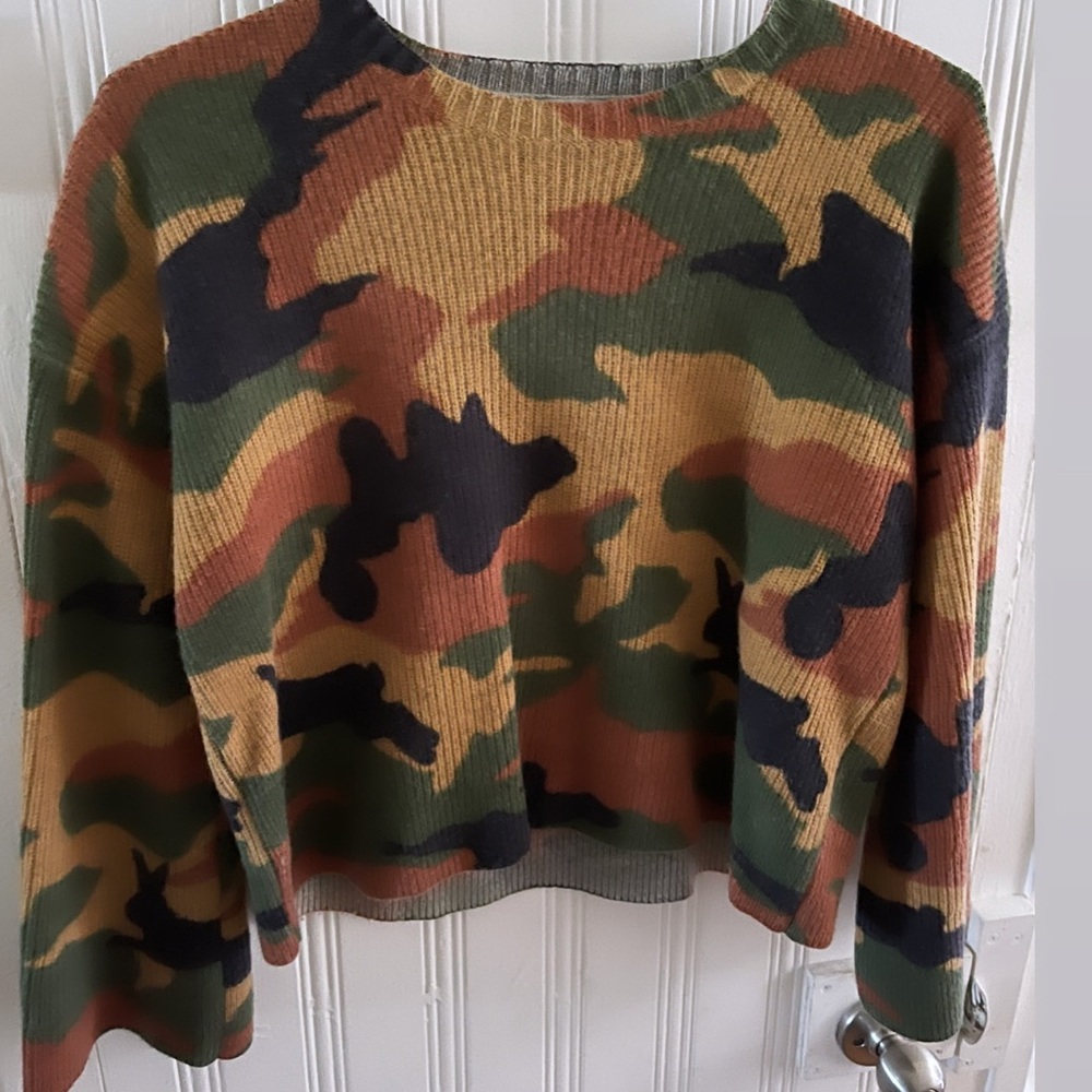 Madewell camo sweater